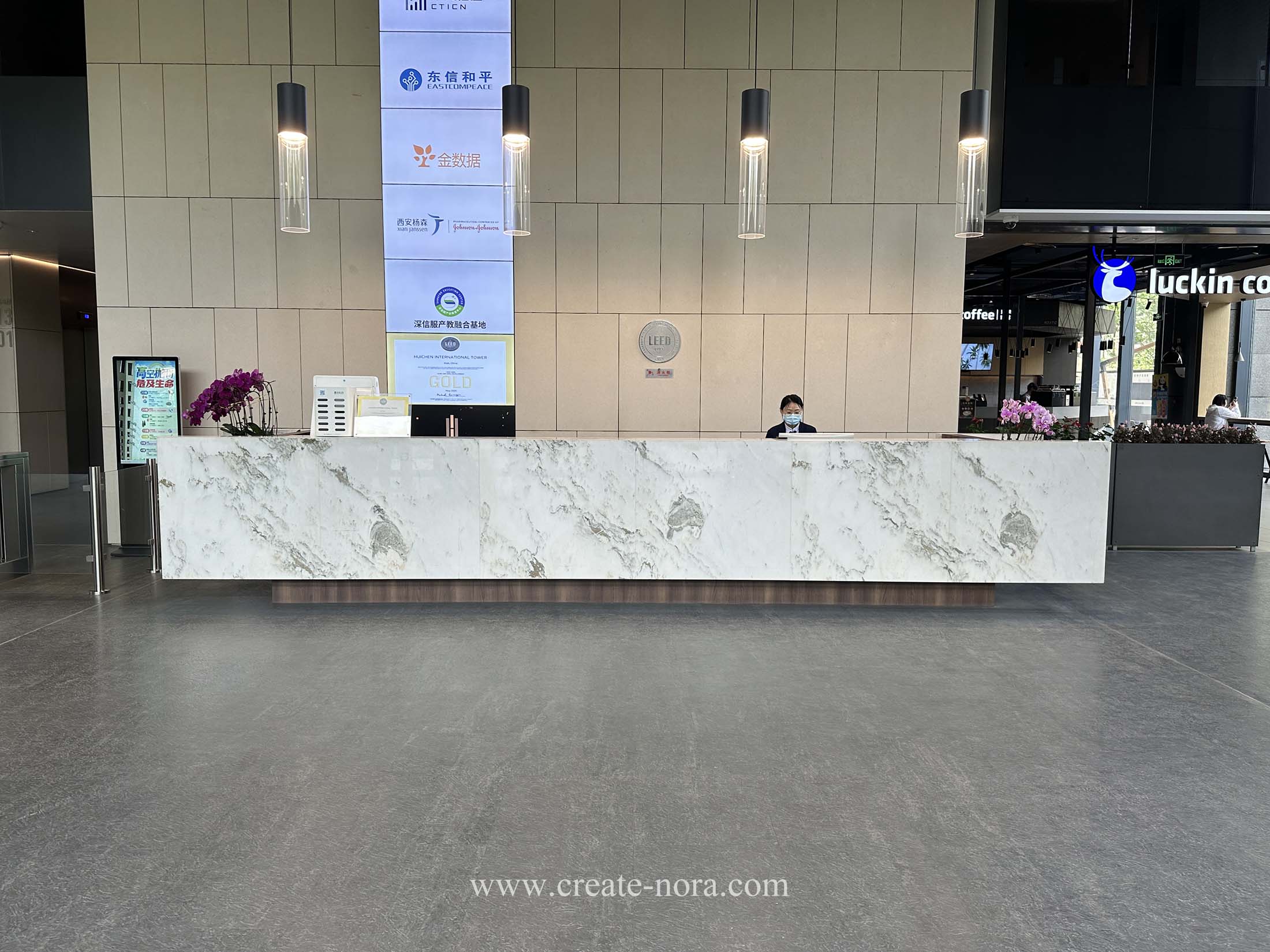 the photo of nora rubber flooring in Huicheng International Tower 7